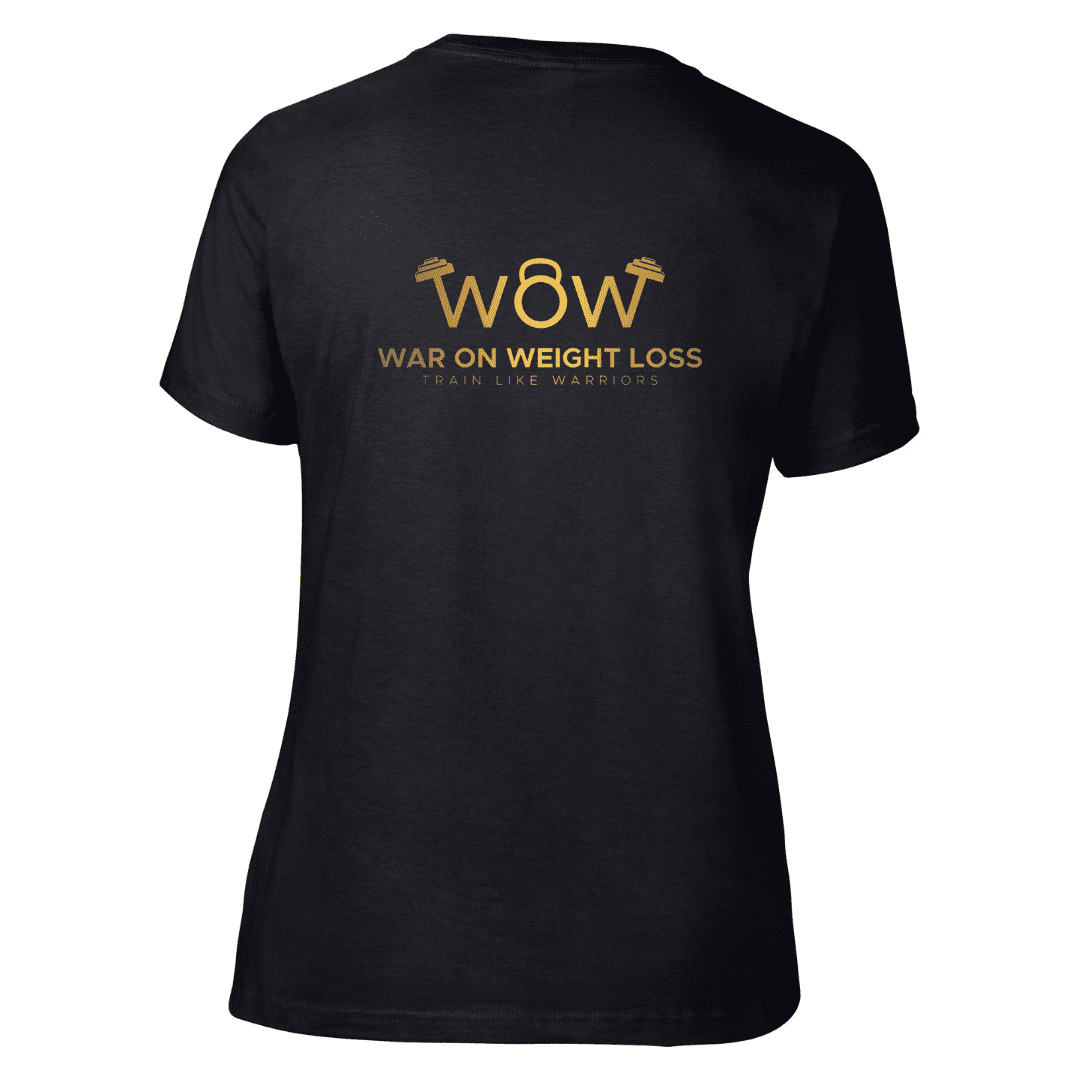WarOnWeightloss - Cotton t-shirt Ladies (GD072) - Back
