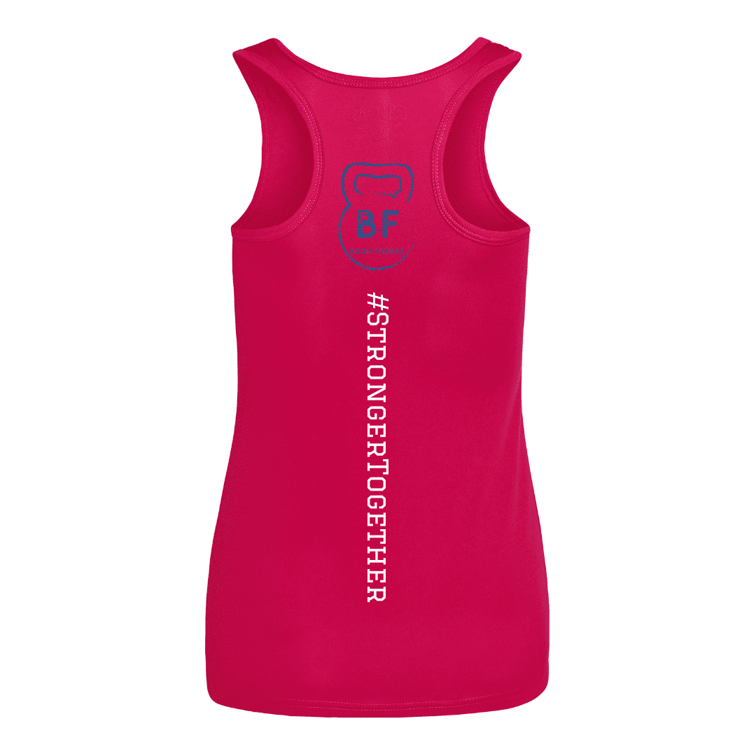 Boom fitness Cool Plus Vest Ladies Hot pink Back