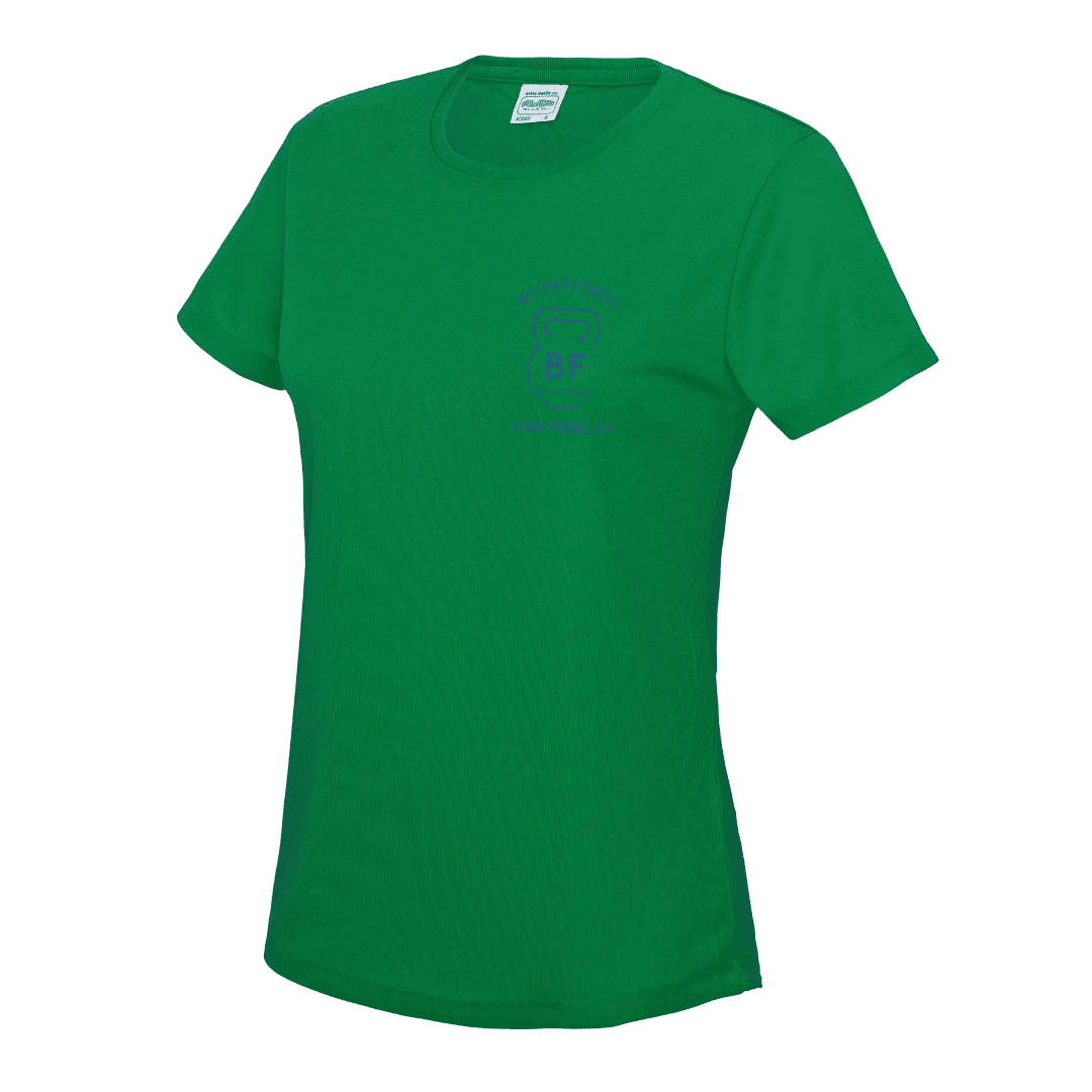 Boom fitness Cotton t-shirt Ladies Green
