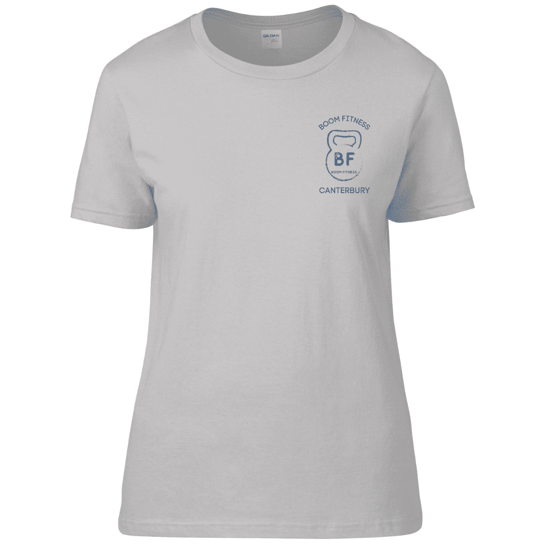 Boom fitness Cotton t-shirt Ladies Heather Grey