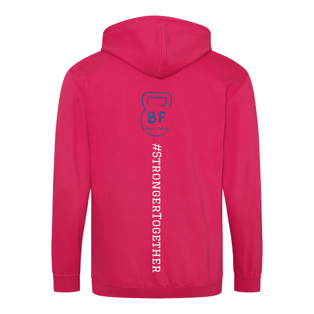 Boom fitness Hoodie Back Pink