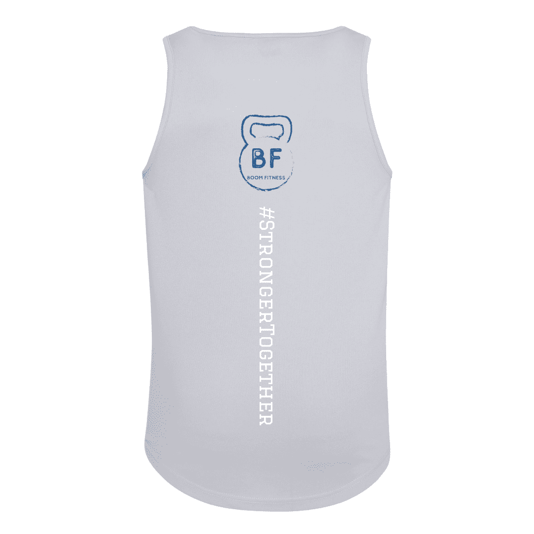 Boot fitness Cool Plus Vest Men Heather grey Back