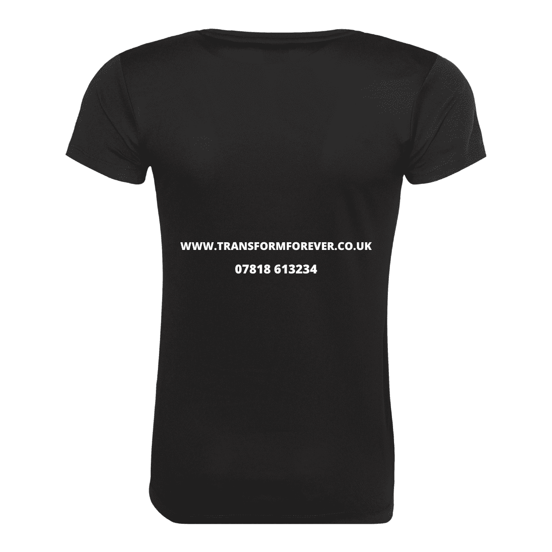 Cool Plus T-shirt Ladies Back - Black