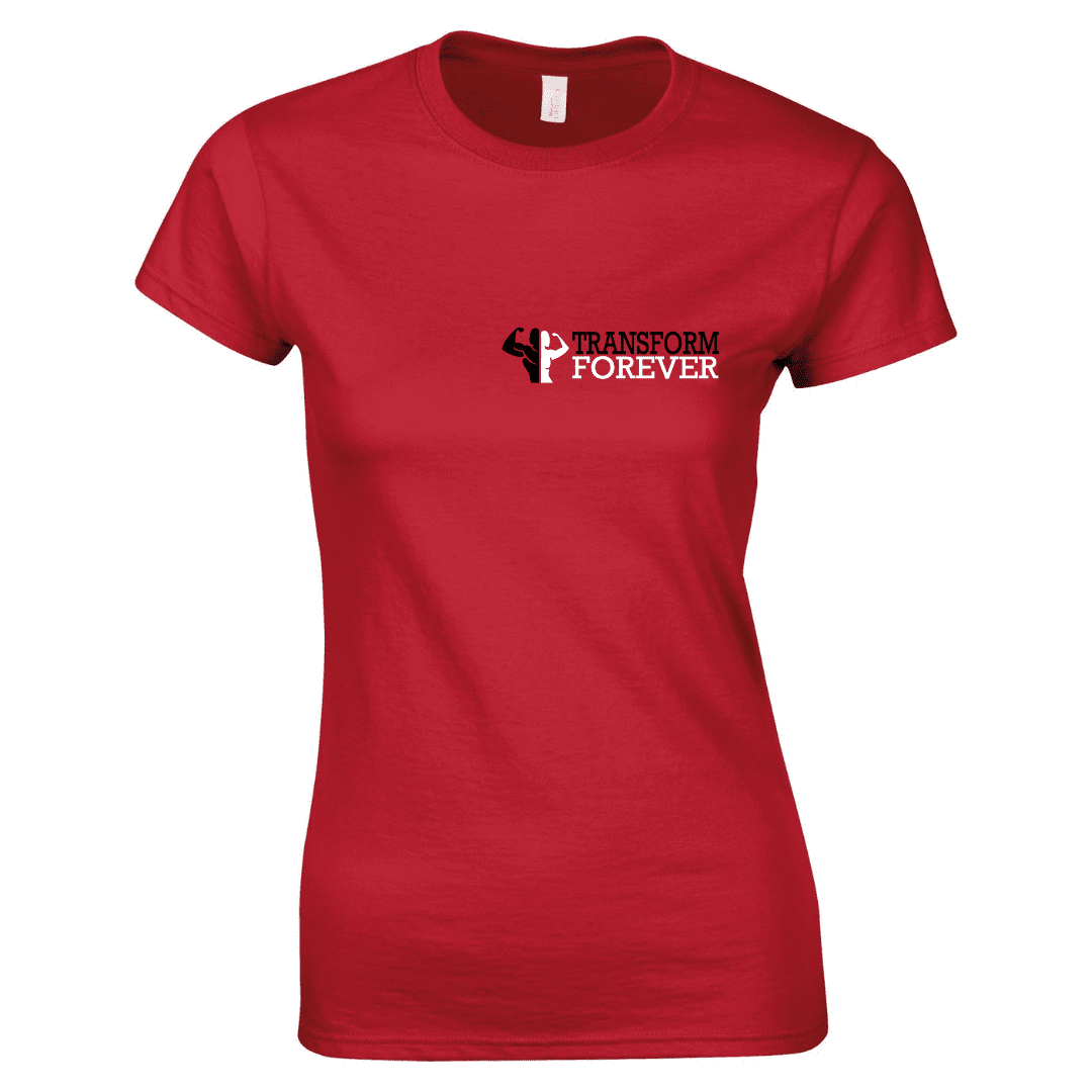 Cool Plus T-shirt Ladies Front - Red