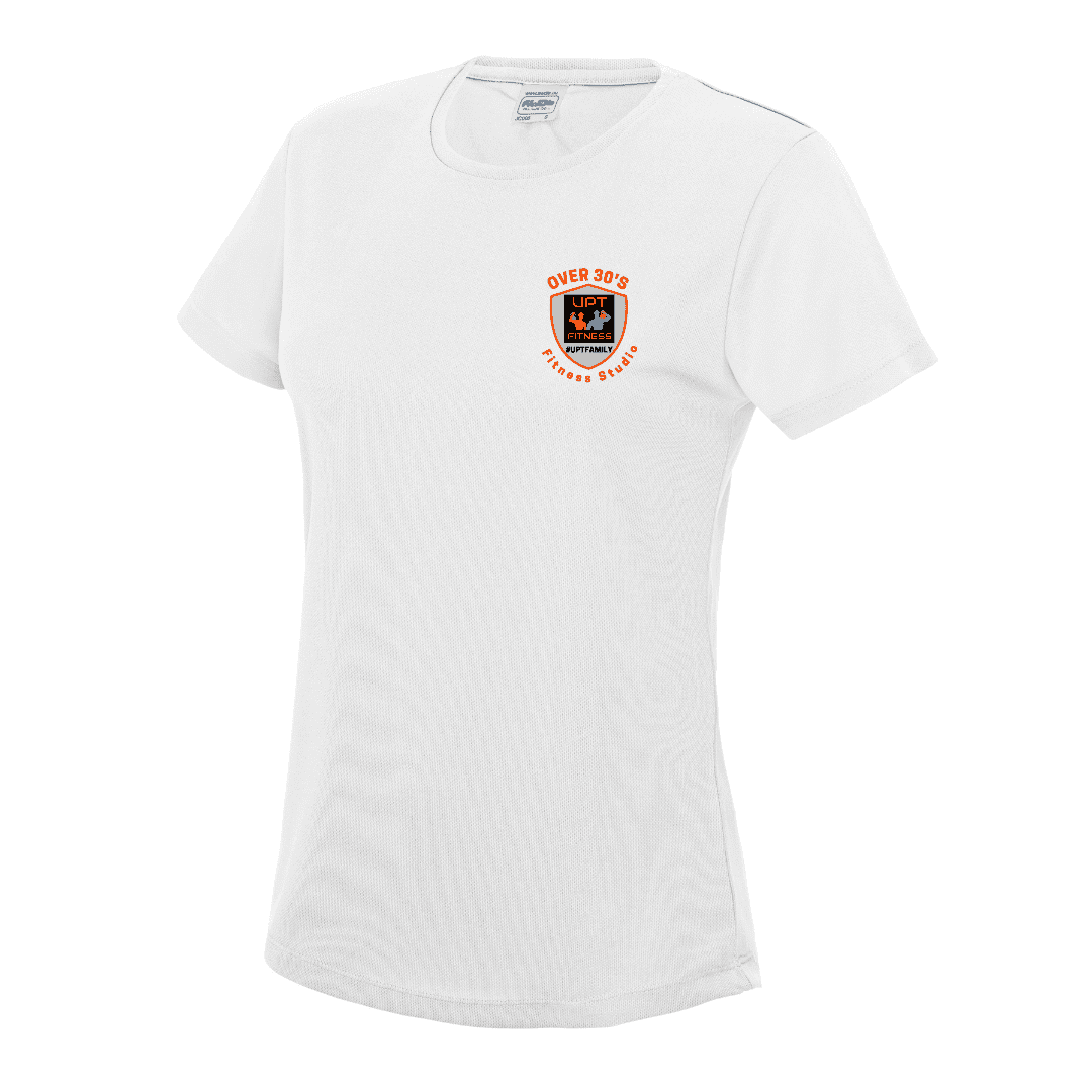 Cool Plus T-shirt Ladies Front - White