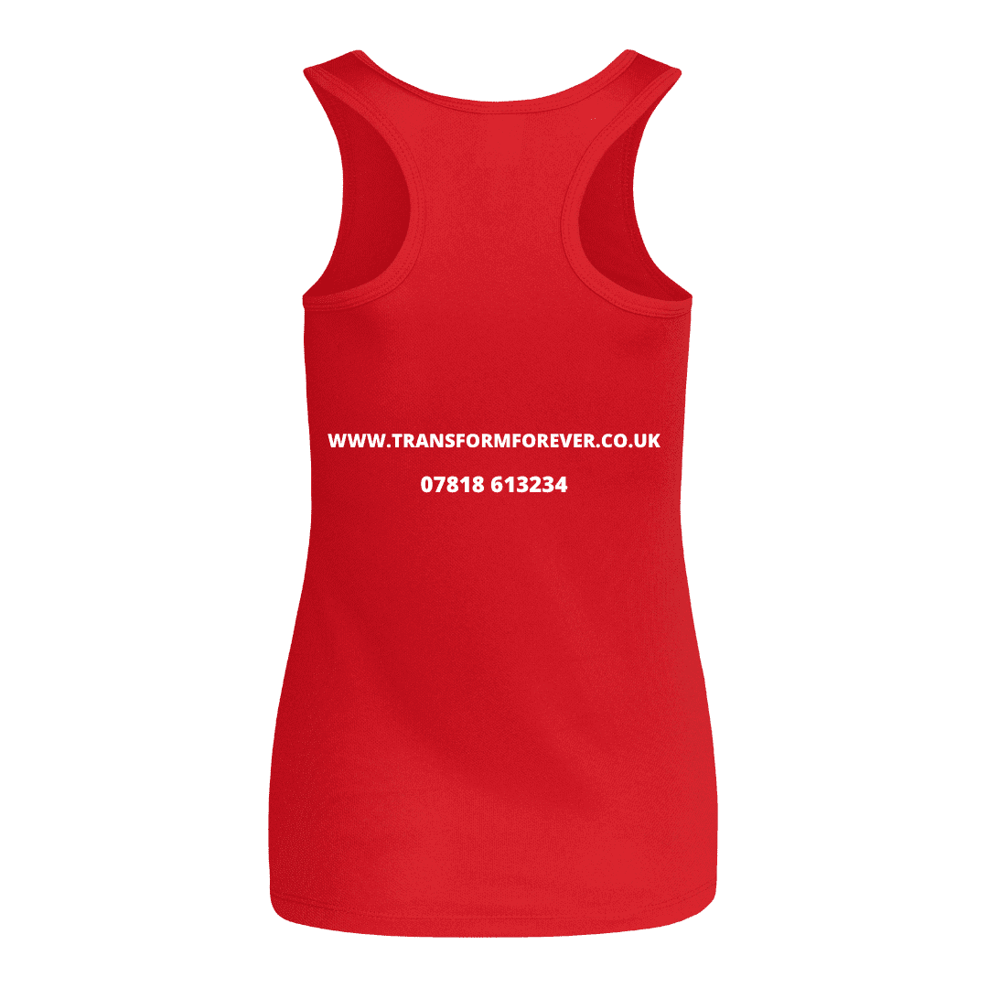 Cool Plus Vest Ladies Back - Red