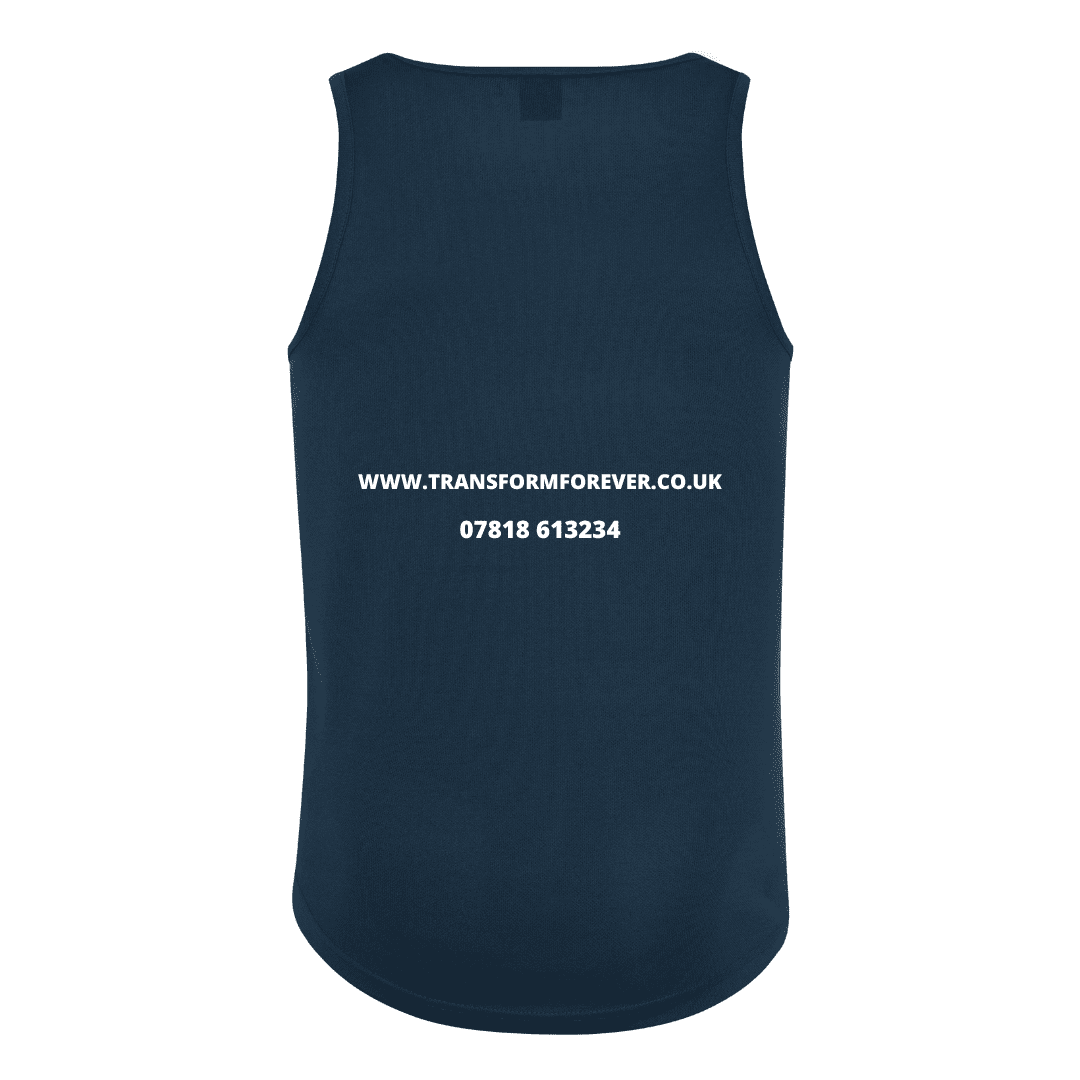 Cool Plus Vest Men Back - Navy blue
