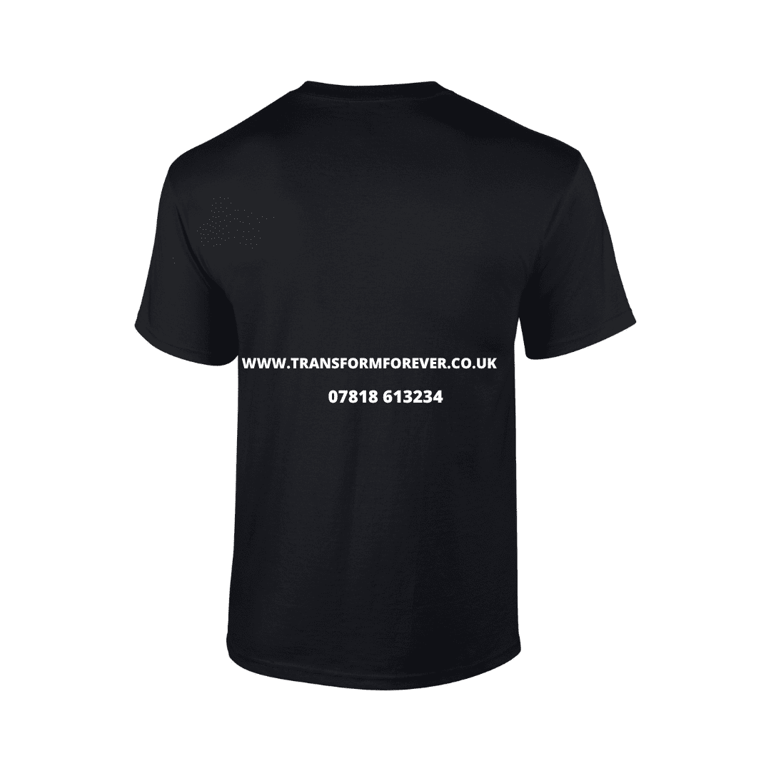 Cotton t-shirt Men Back - Black