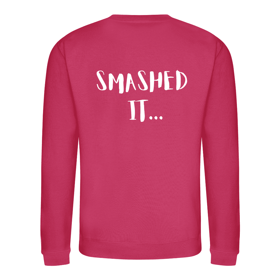 Sweater Smashed it Pink