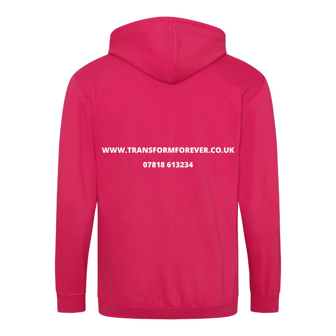 Zip Hoodie Back - Pink