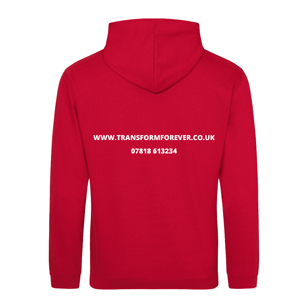 Zip Hoodie Back - Red