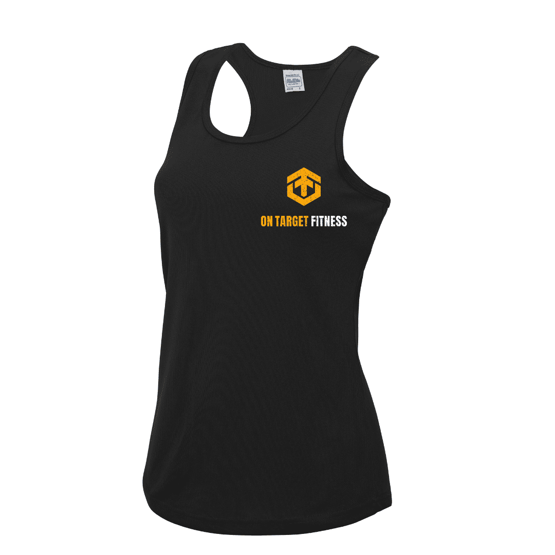 Ladies Vest Black Front