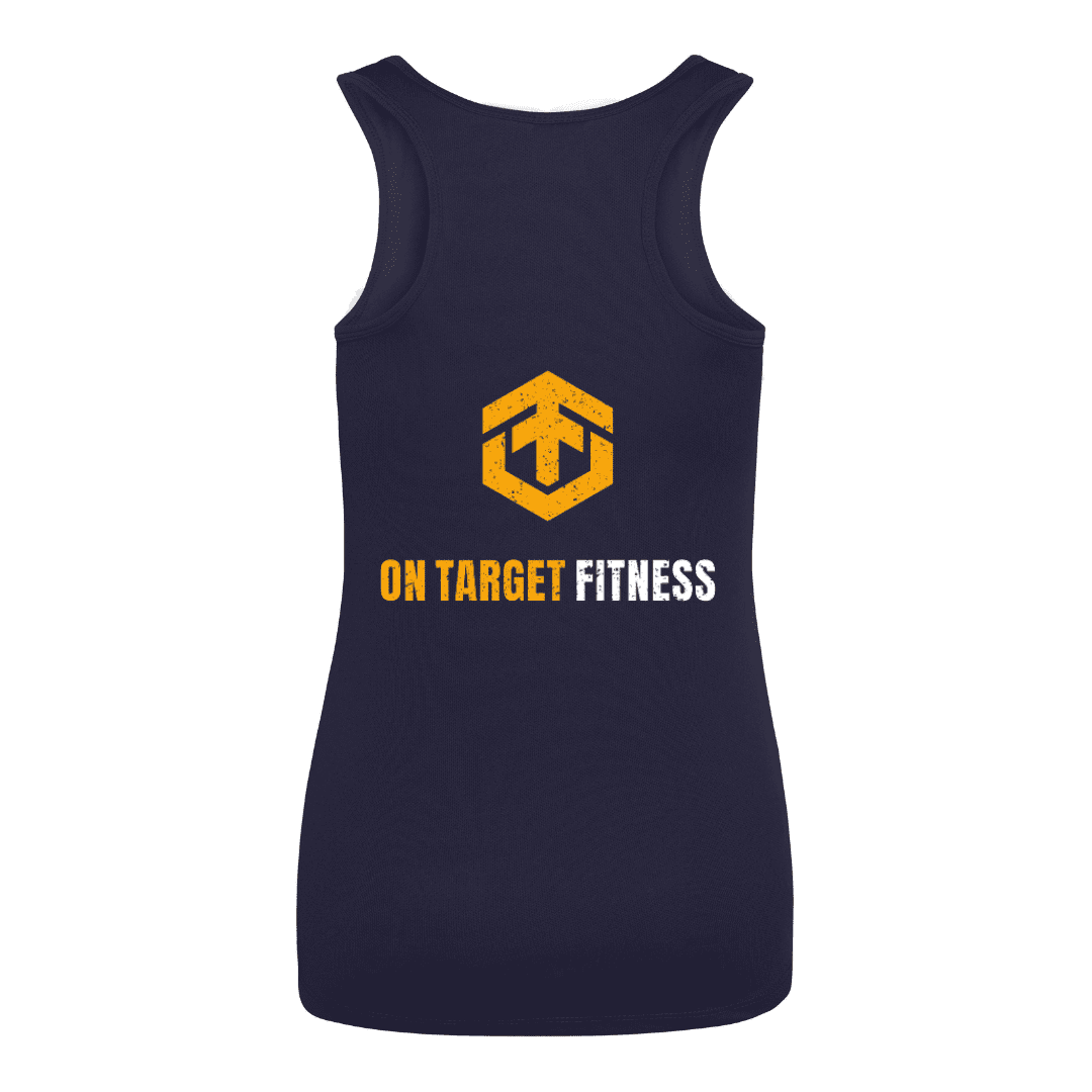 Ladies vest Navy blue Back