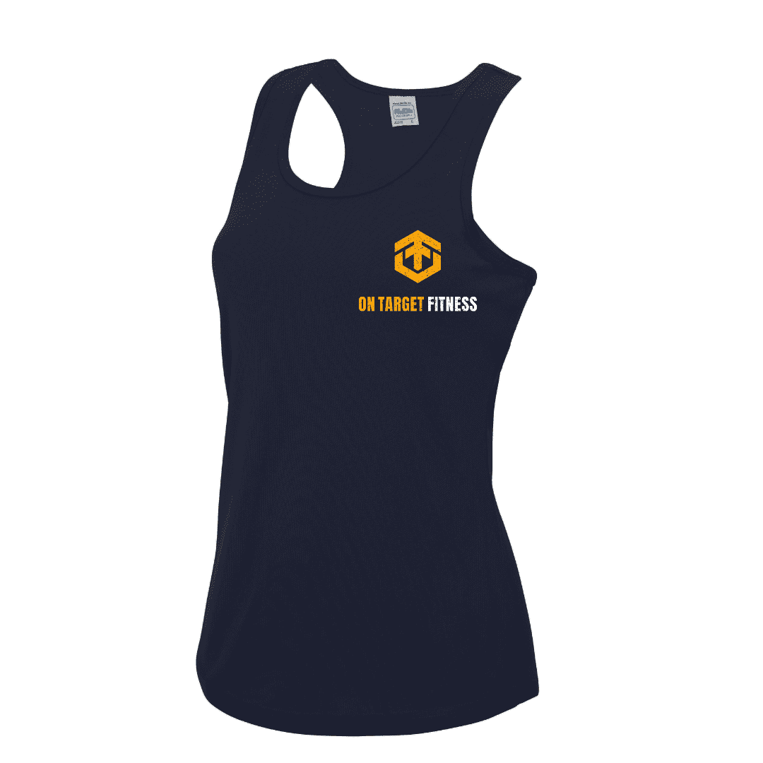 Ladies vest Navy blue Front