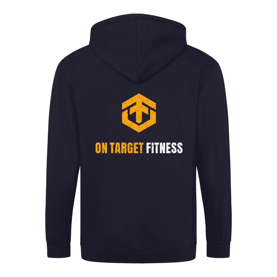 Zip Hoodie Navy blue Back