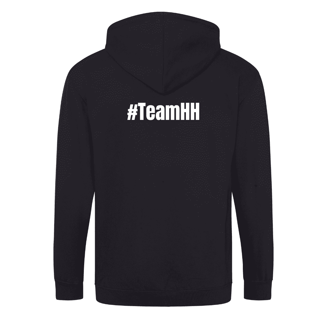 Zip hoodie Black back