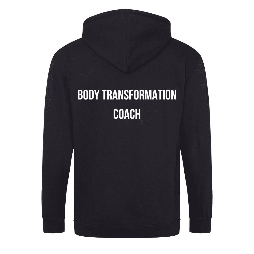 Zip hoodie Black back (2)