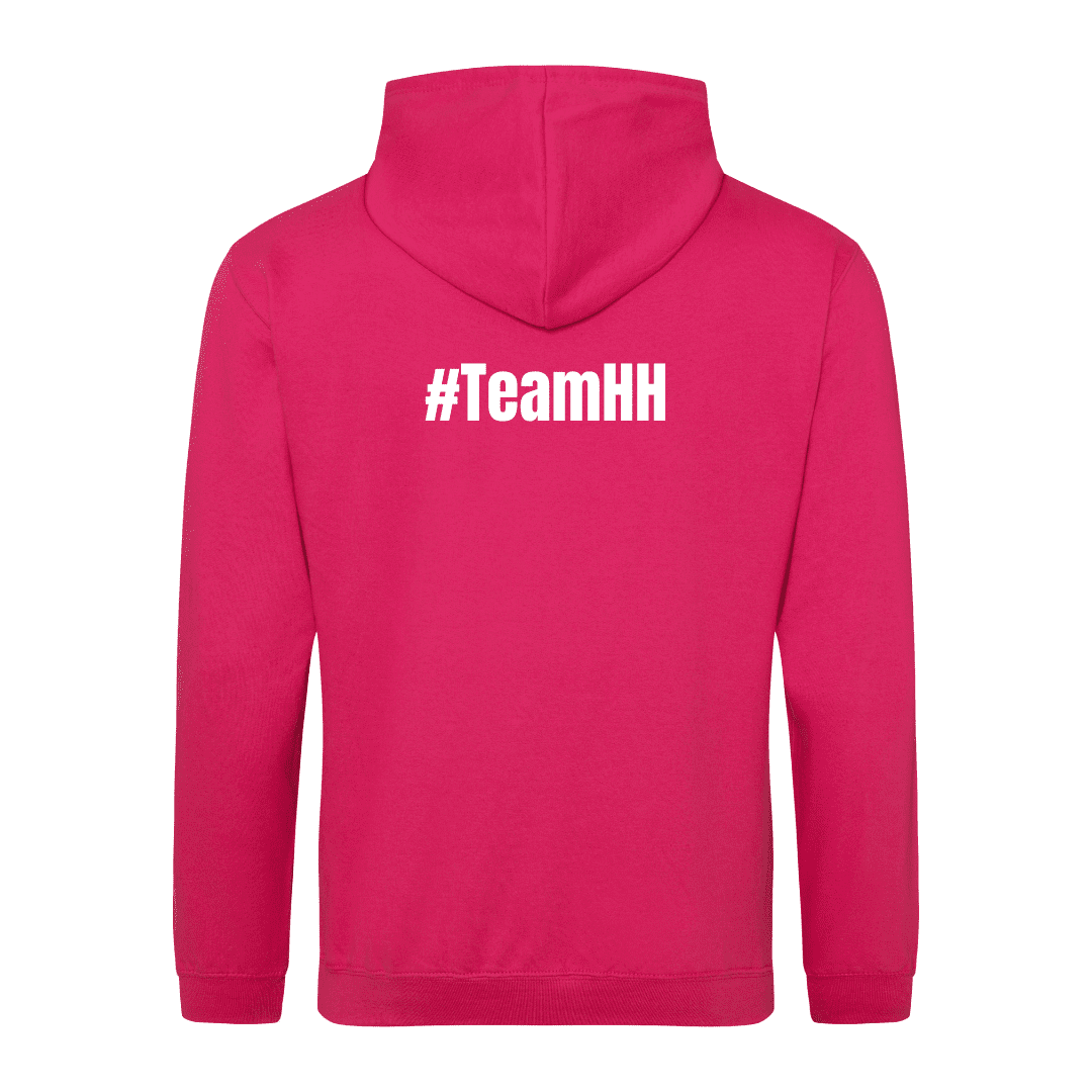 Zip hoodie Pink Back