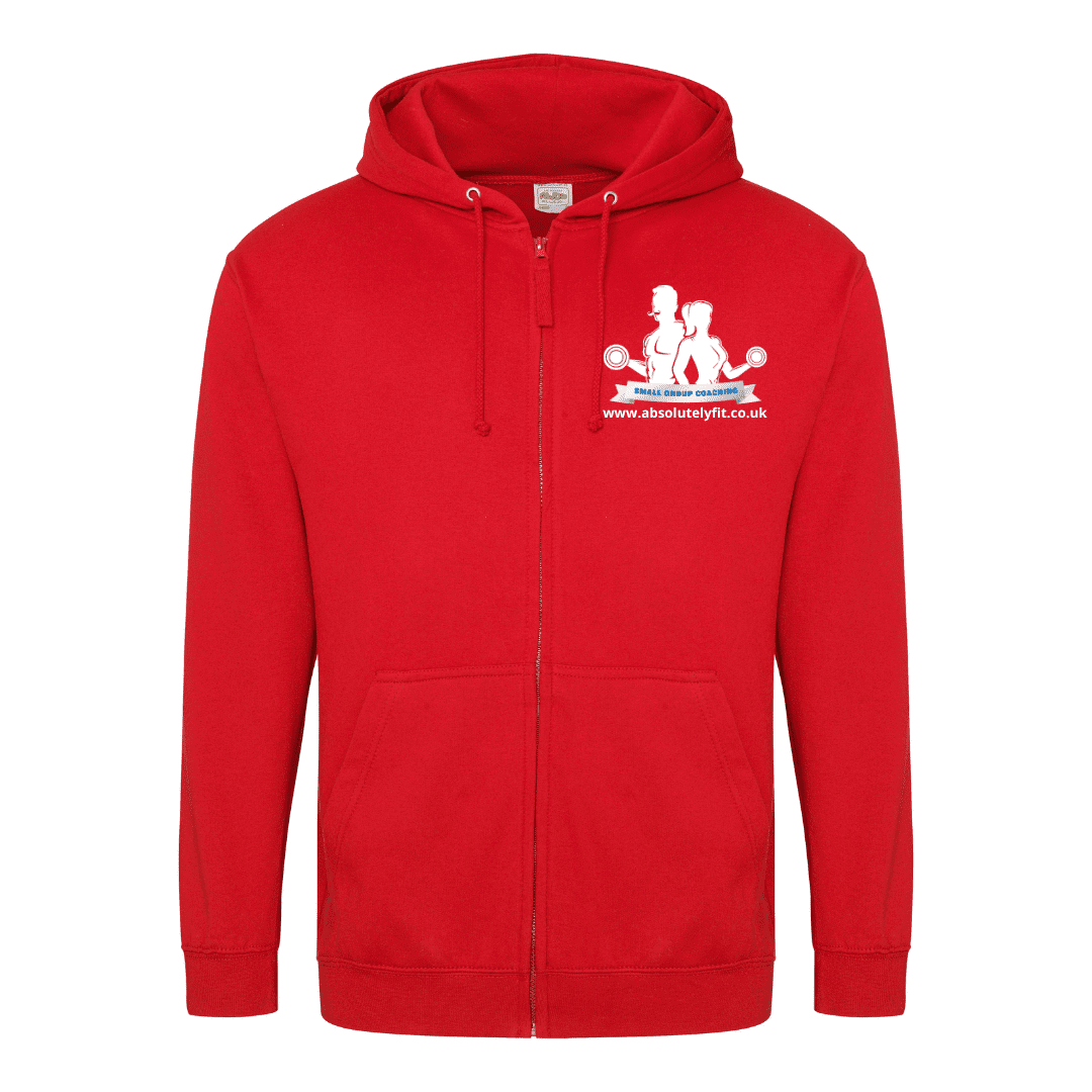 Zip hoodie Red