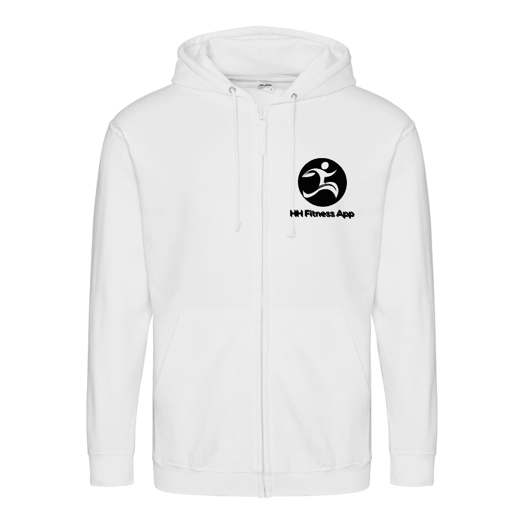 Zip hoodie White