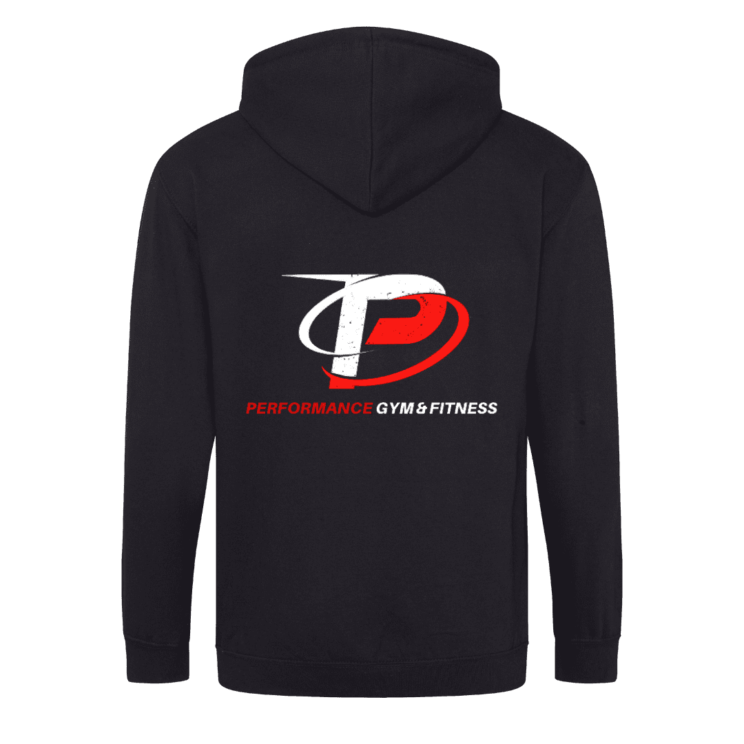 Zip hoodie Black back