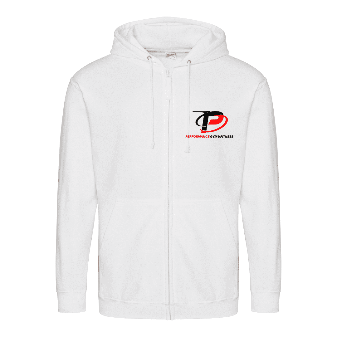 Zip hoodie White