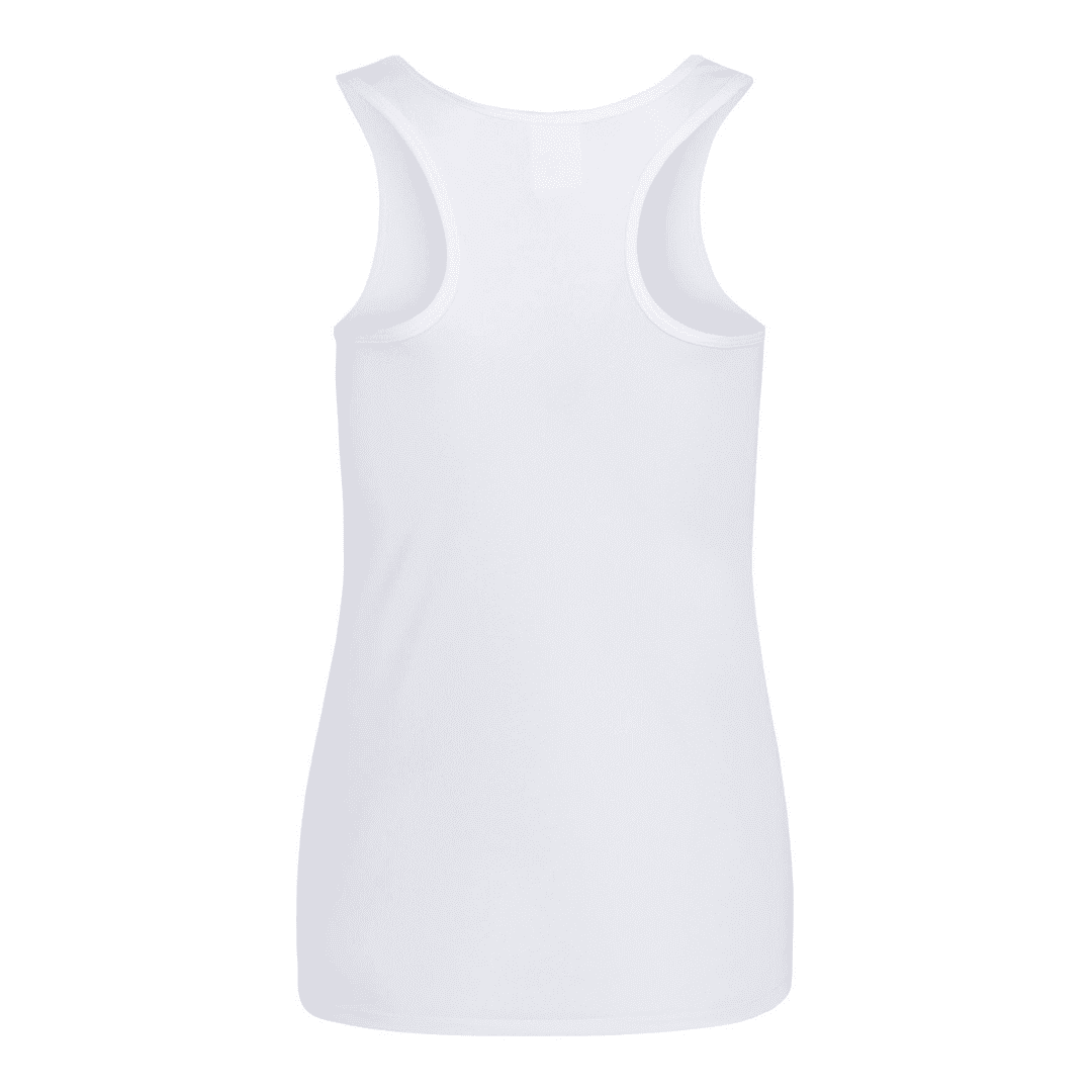 Vest Ladies White Plain