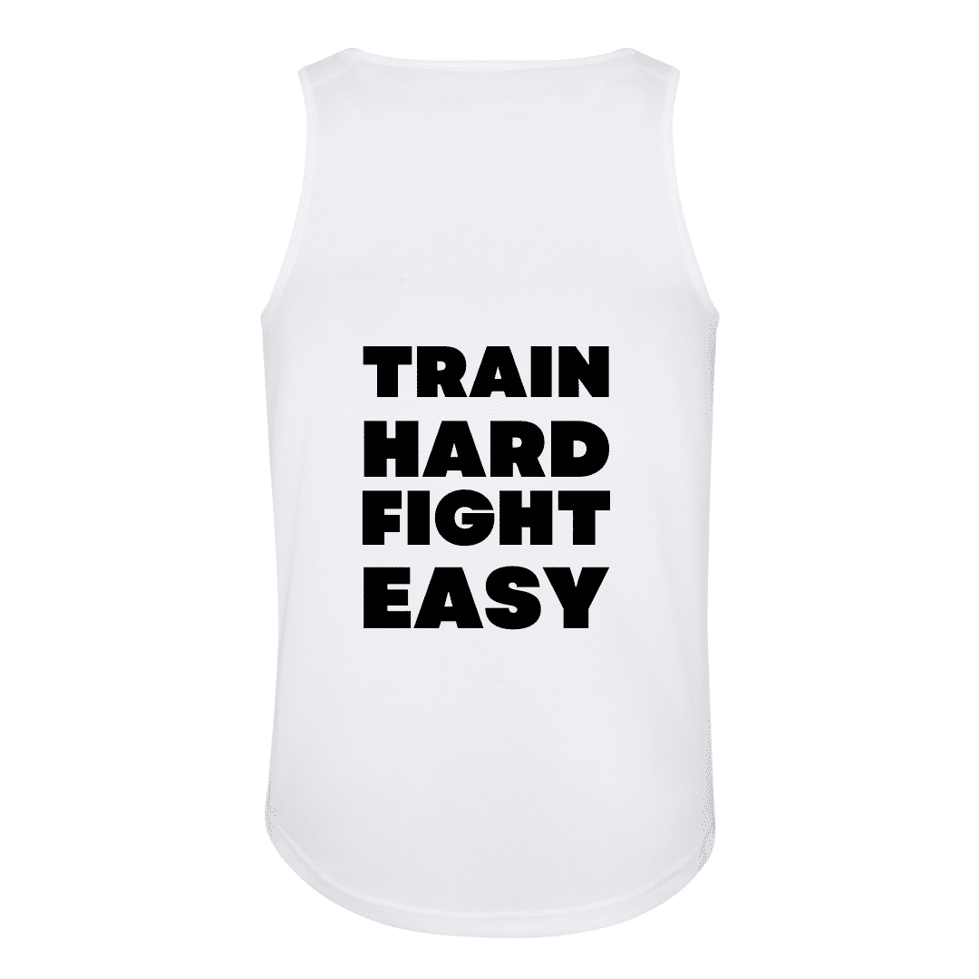 Vest Men White Back
