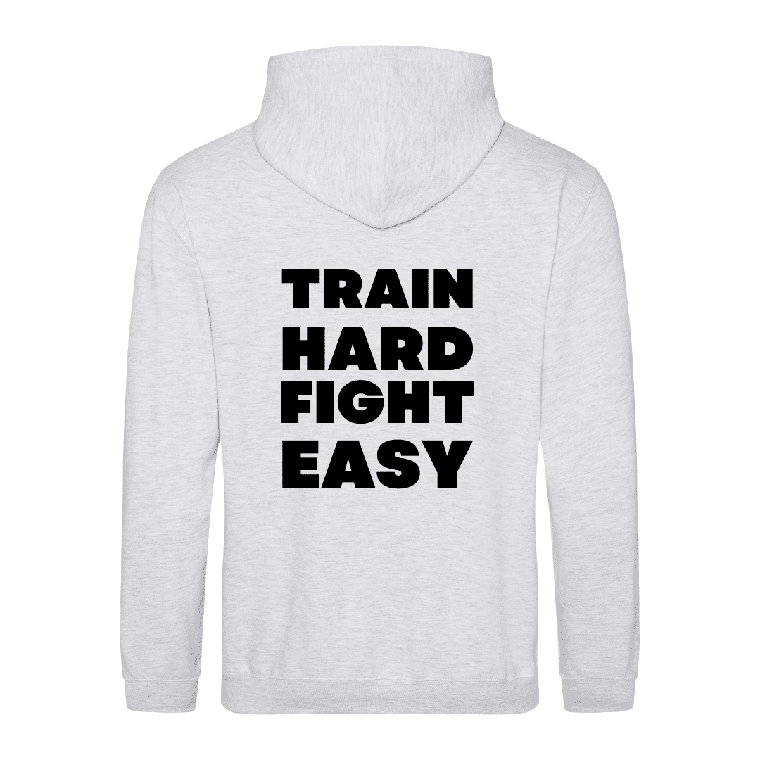 Zip Hoodie Grey Back