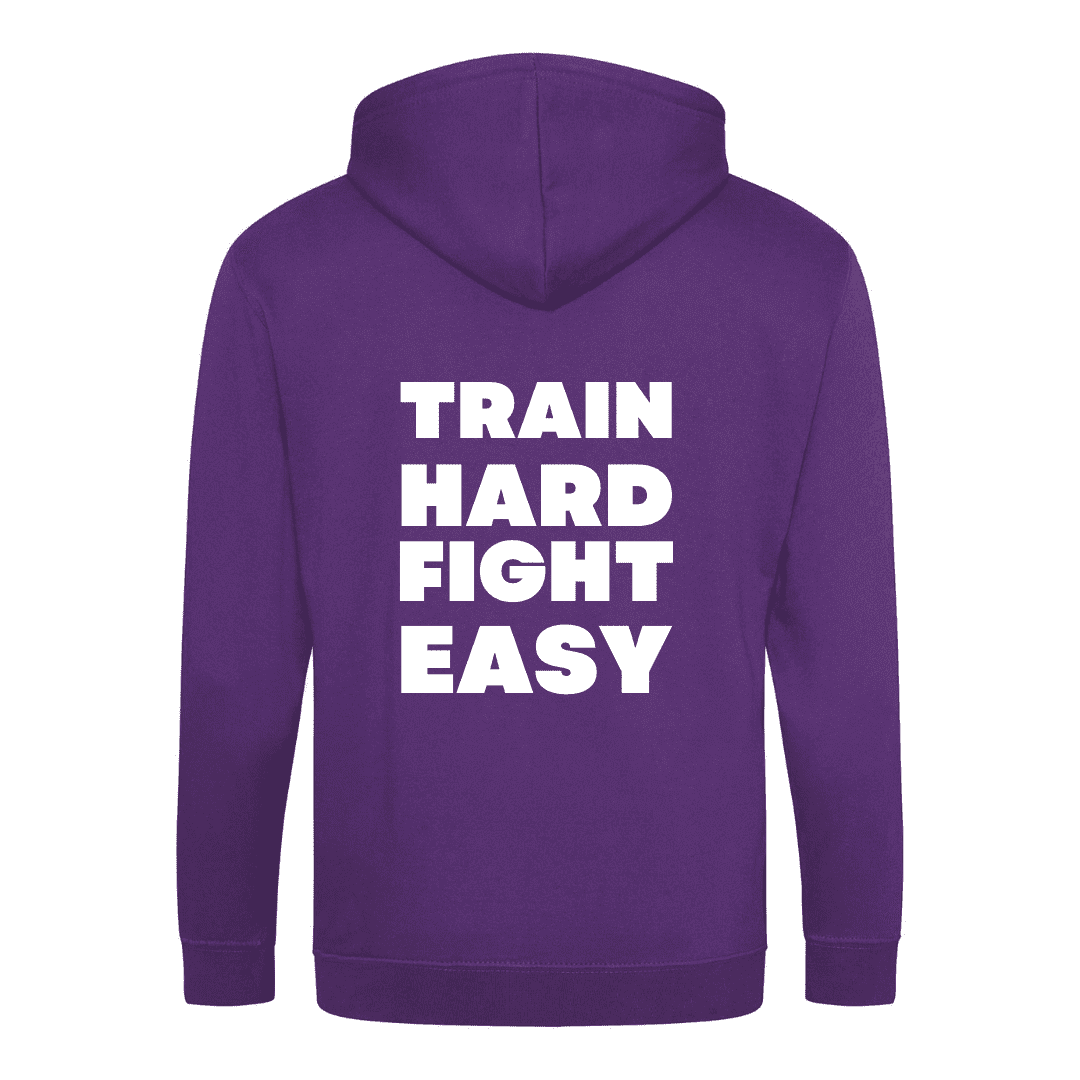 Zip Hoodie Purple Back
