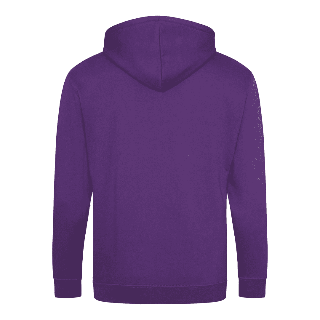 Zip Hoodie Purple Plain