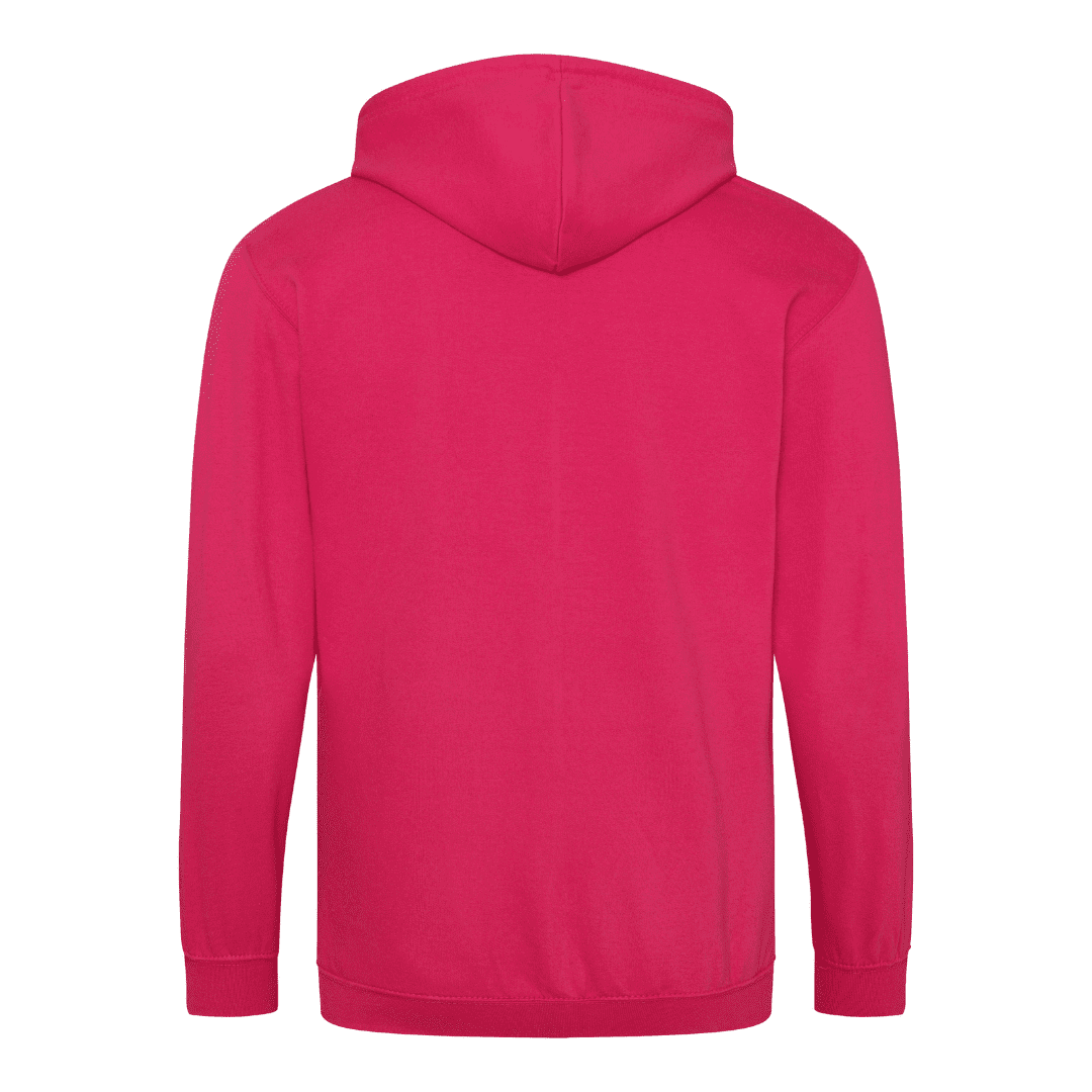 Pink Hoodie Zip Back