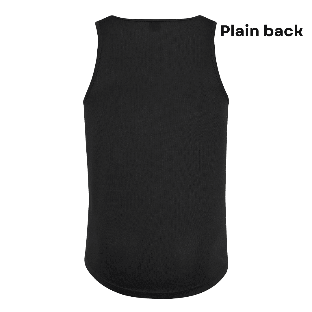 Men Vest Black Plain