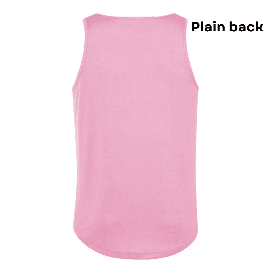Men Vest Pink Plain