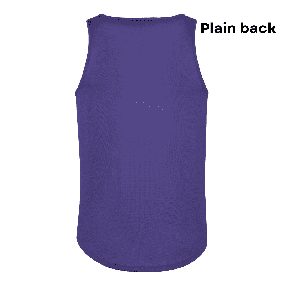 Men Vest Purple Plain