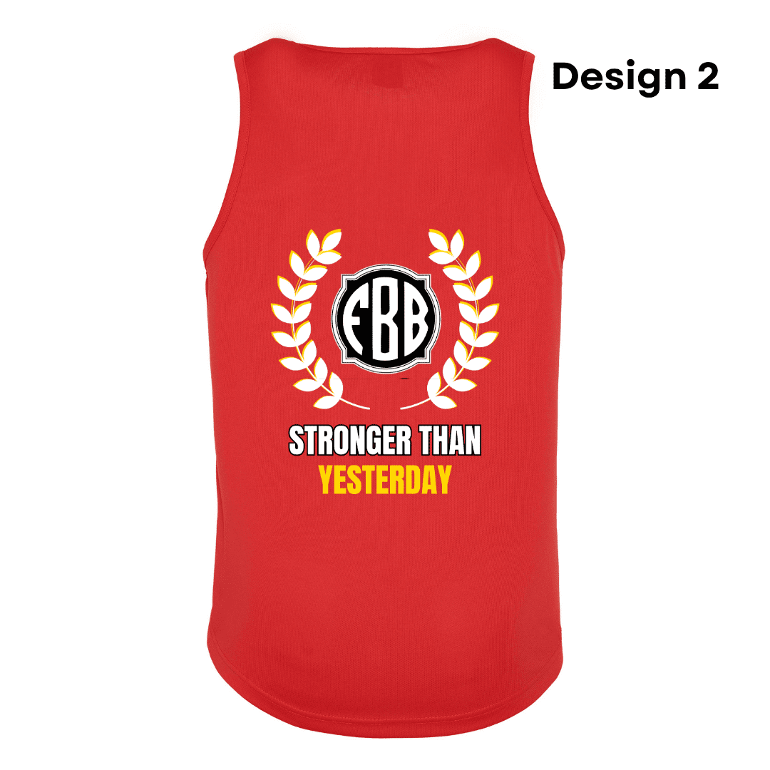 Men Vest Red Design 2