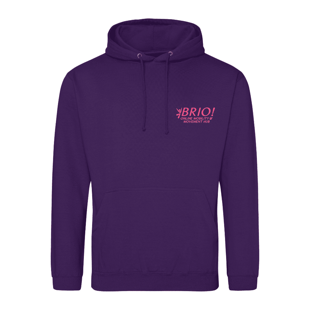 Brio Hoodie Pink logo (2)