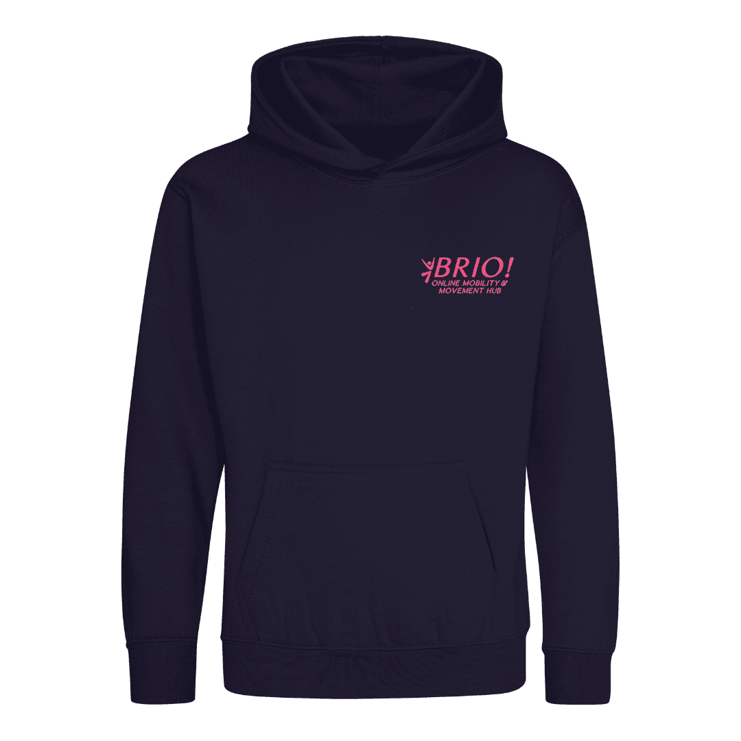 Brio Hoodie Pink logo